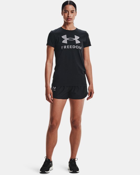 Women's UA Freedom Play Up Shorts, Black, pdpMainDesktop image number 2